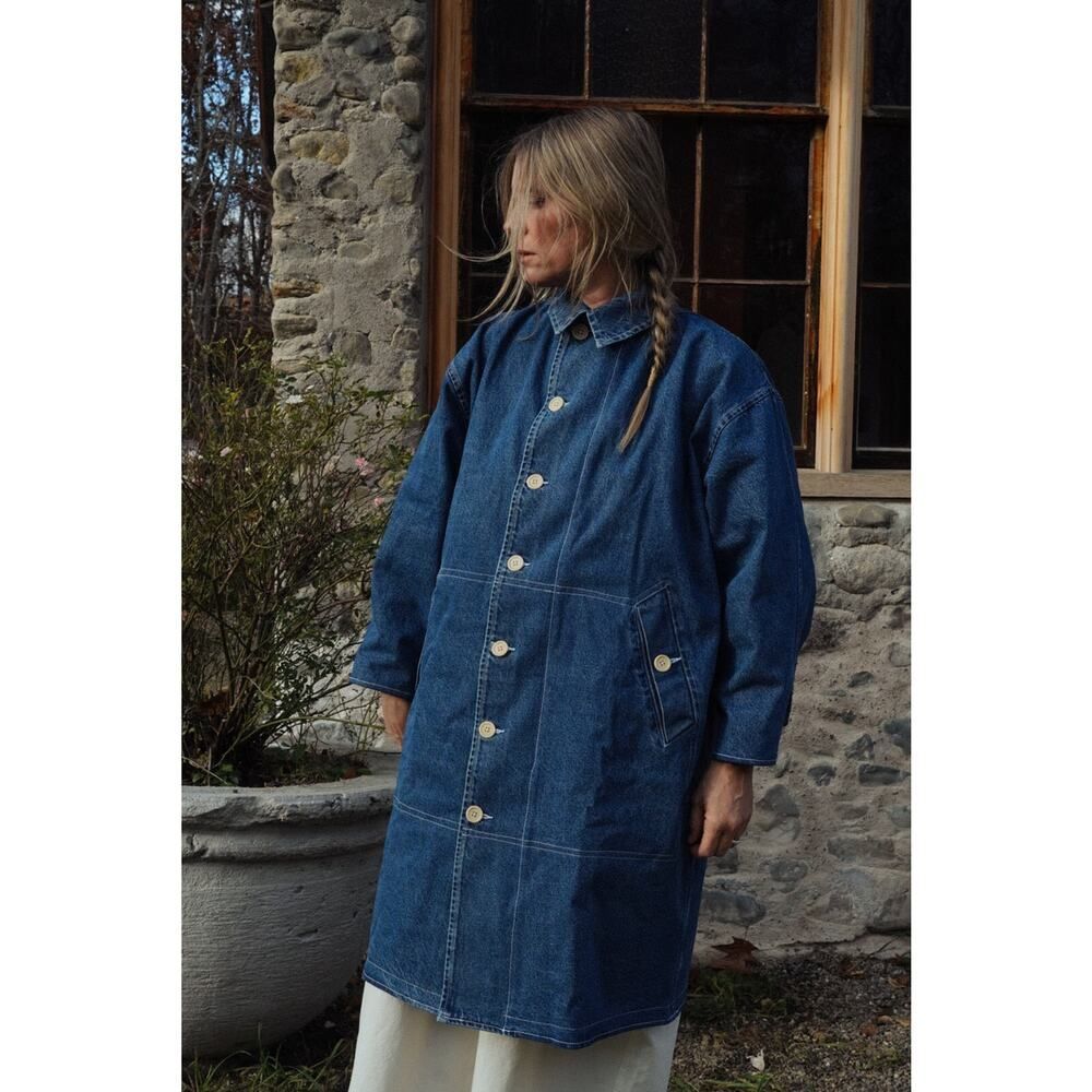 Rudy Jude Adult Denim Trench Coat Small